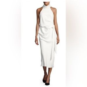 Camilla & Marc "Foxglove" midi cocktail dress in ivory/white - size 6 US medium
